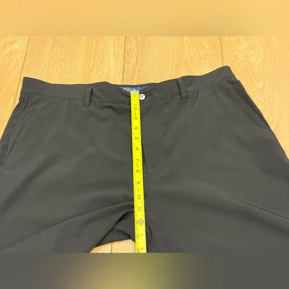 Polo Ralph Lauren 9.5” Swim Trunks Black Stretch Shorts 36